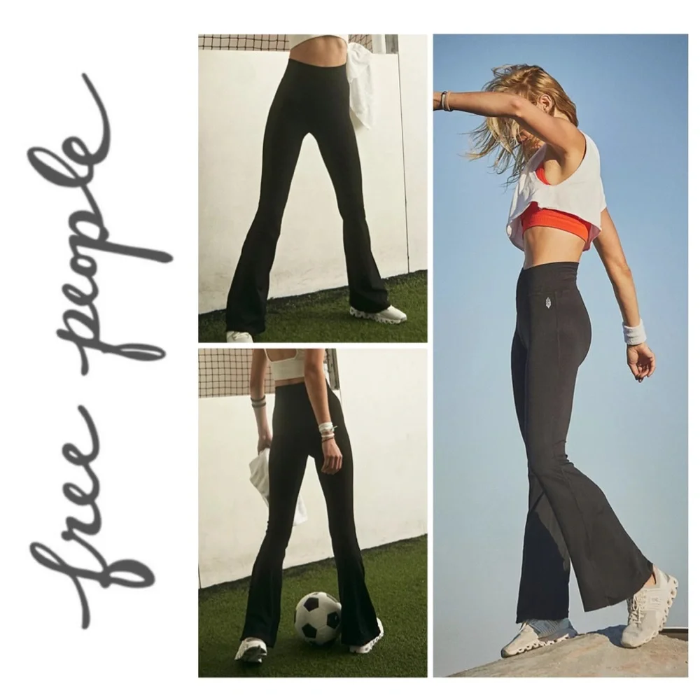NWOT! XS/S Free People Good Karma Flare Leggings - Picture 1 of 7